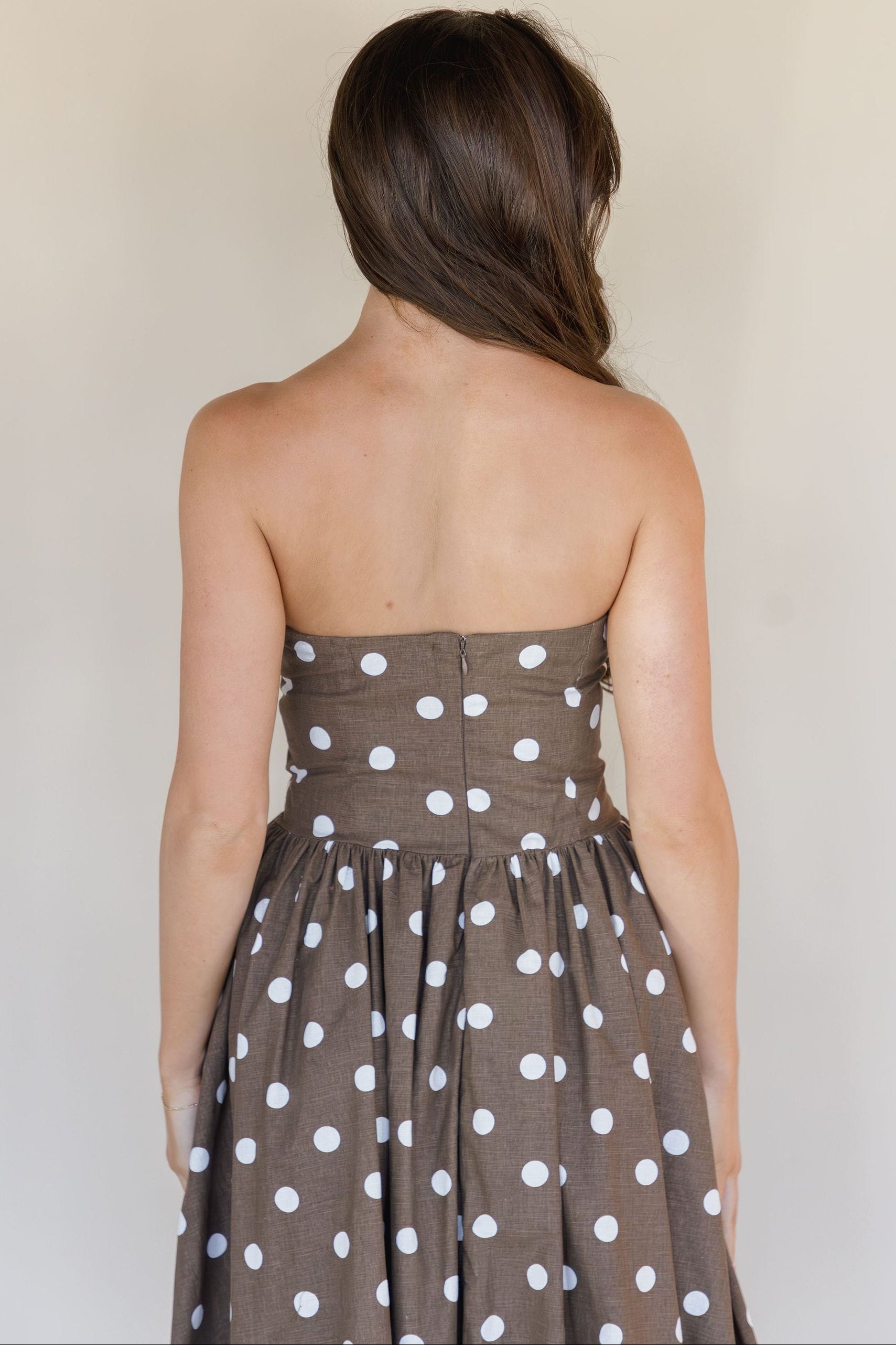 Ruthie Strapless Midi Dress