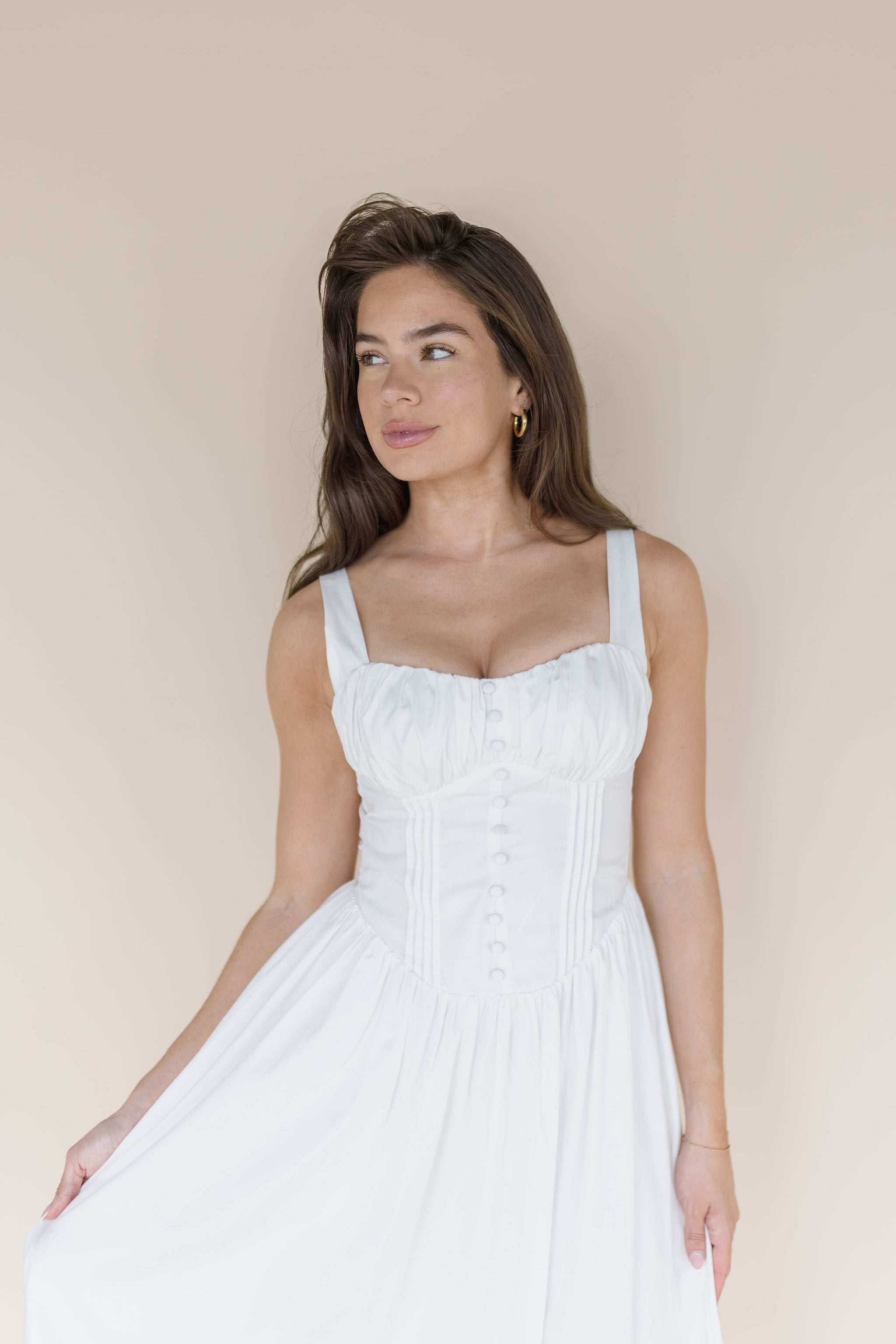 Sunday Morning Corset Midi Dress