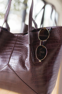 Vita Croc Emboss Large Tote Vita Croc Emboss Large Tote