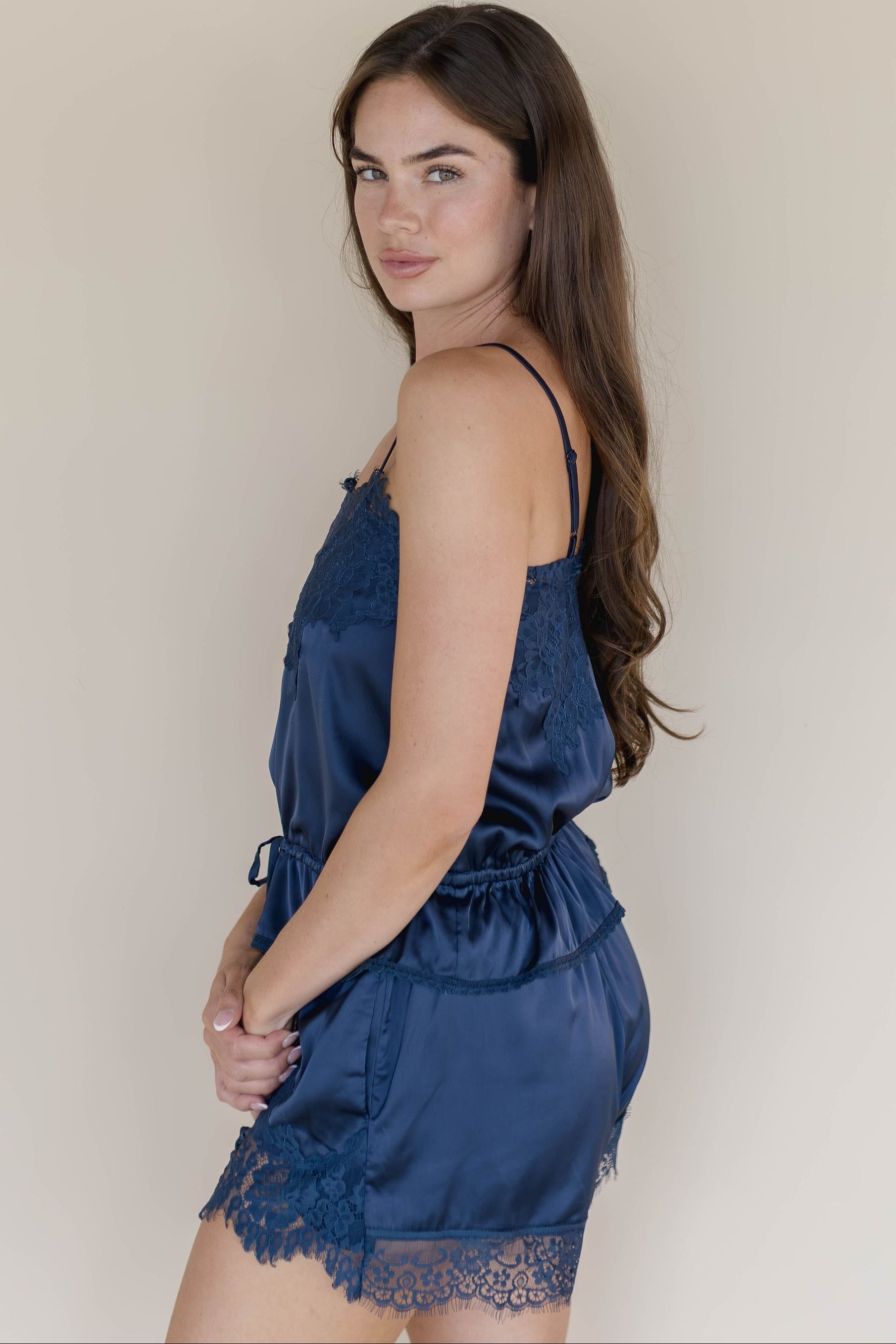 Trinity Tie Front Lace Top