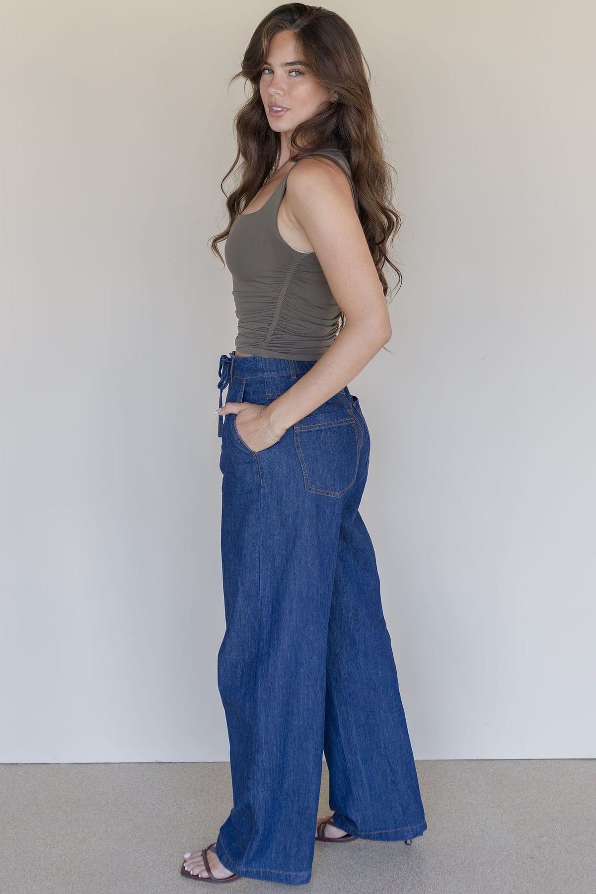 Clean Lines Square Neck Shirred Brami