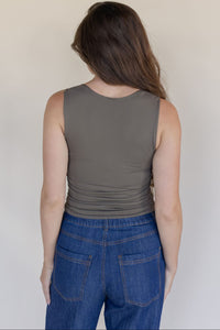 Clean Lines Square Neck Shirred Brami