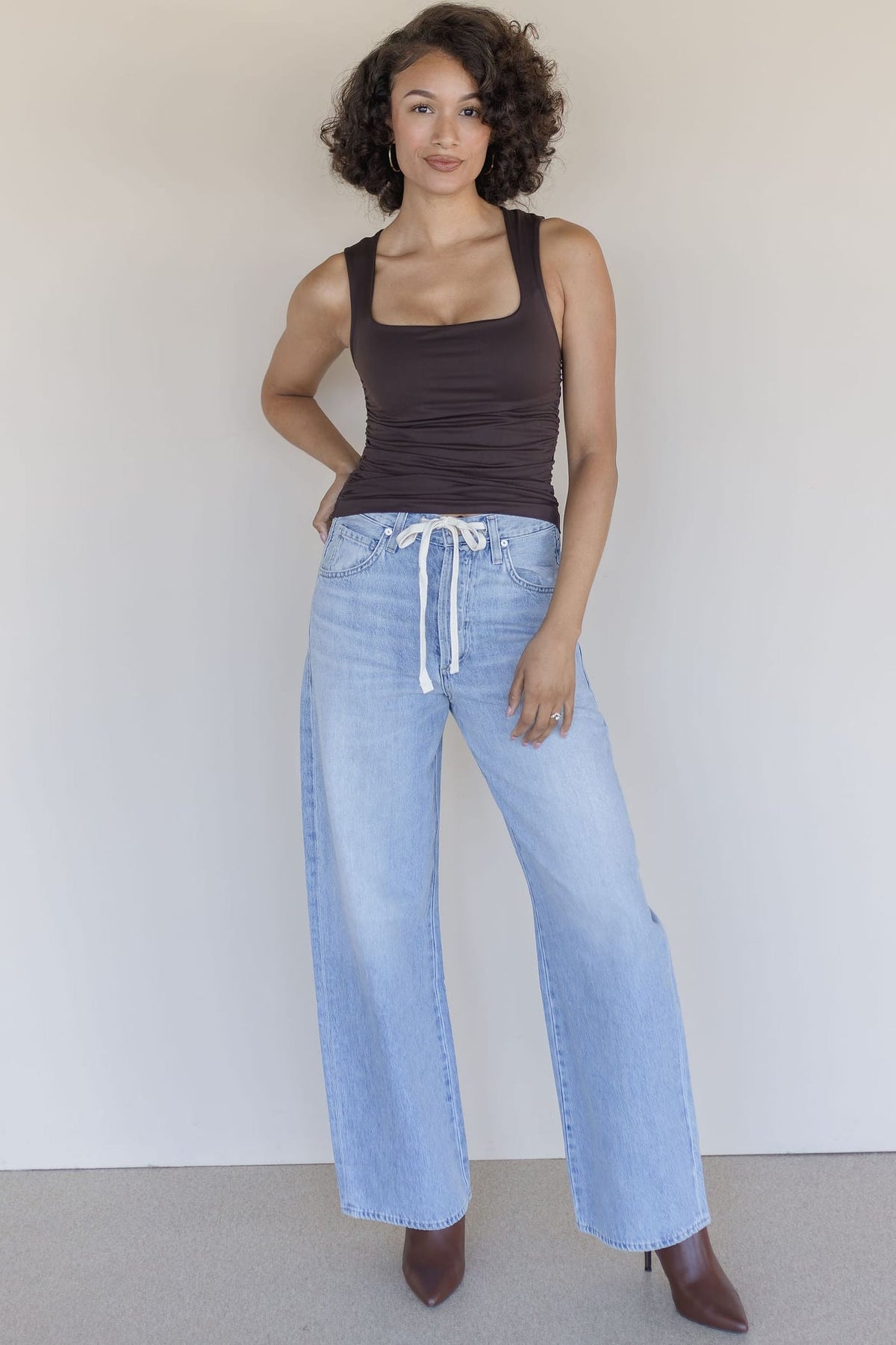 Clean Lines Square Neck Shirred Brami