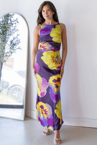 Amora Open Back Maxi Dress