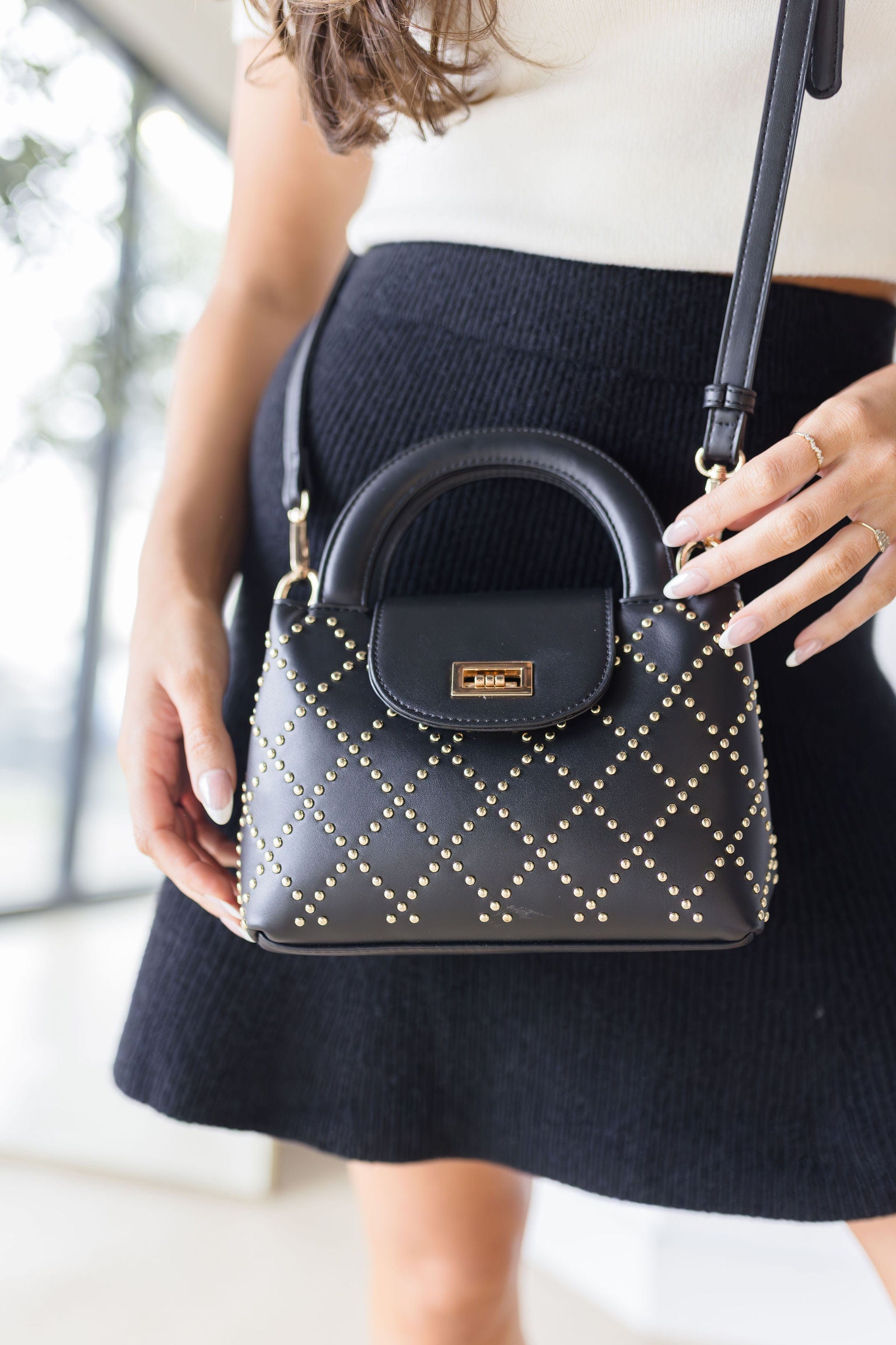 Liv Studded Crossbody Handbag