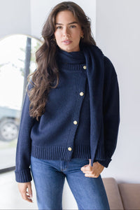 Jackeline Asymmetrical Scarf Cardigan Jackeline Asymmetrical Scarf Cardigan