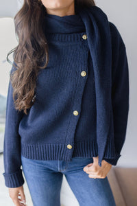 Jackeline Asymmetrical Scarf Cardigan Jackeline Asymmetrical Scarf Cardigan