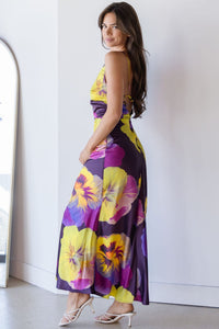 Amora Open Back Maxi Dress
