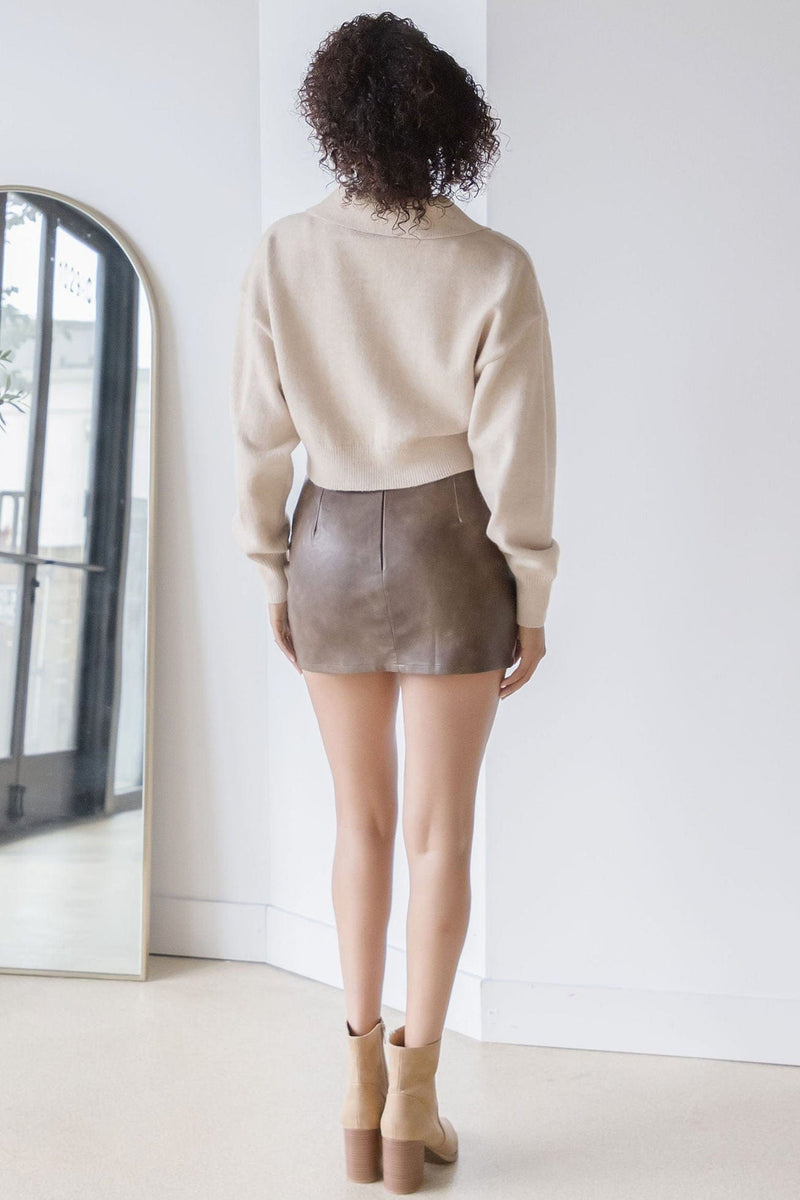 Rhea Collared Knit Sweater Rhea Collared Knit Sweater