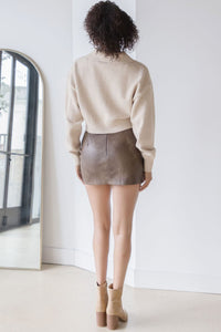 Renegade Buckled Leather Mini Skirt Renegade Buckled Leather Mini Skirt