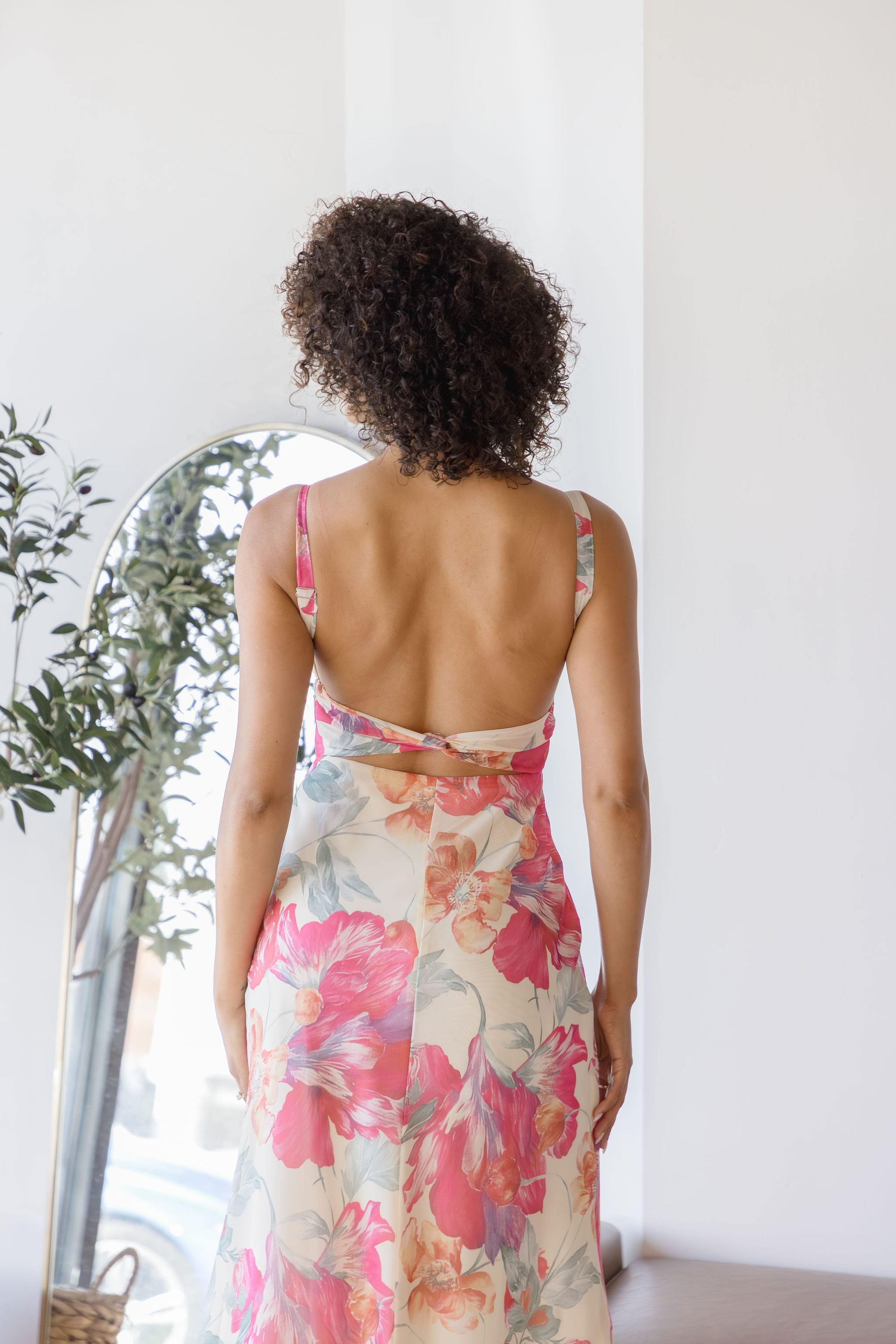 Lilou Twist Back Midi Dress