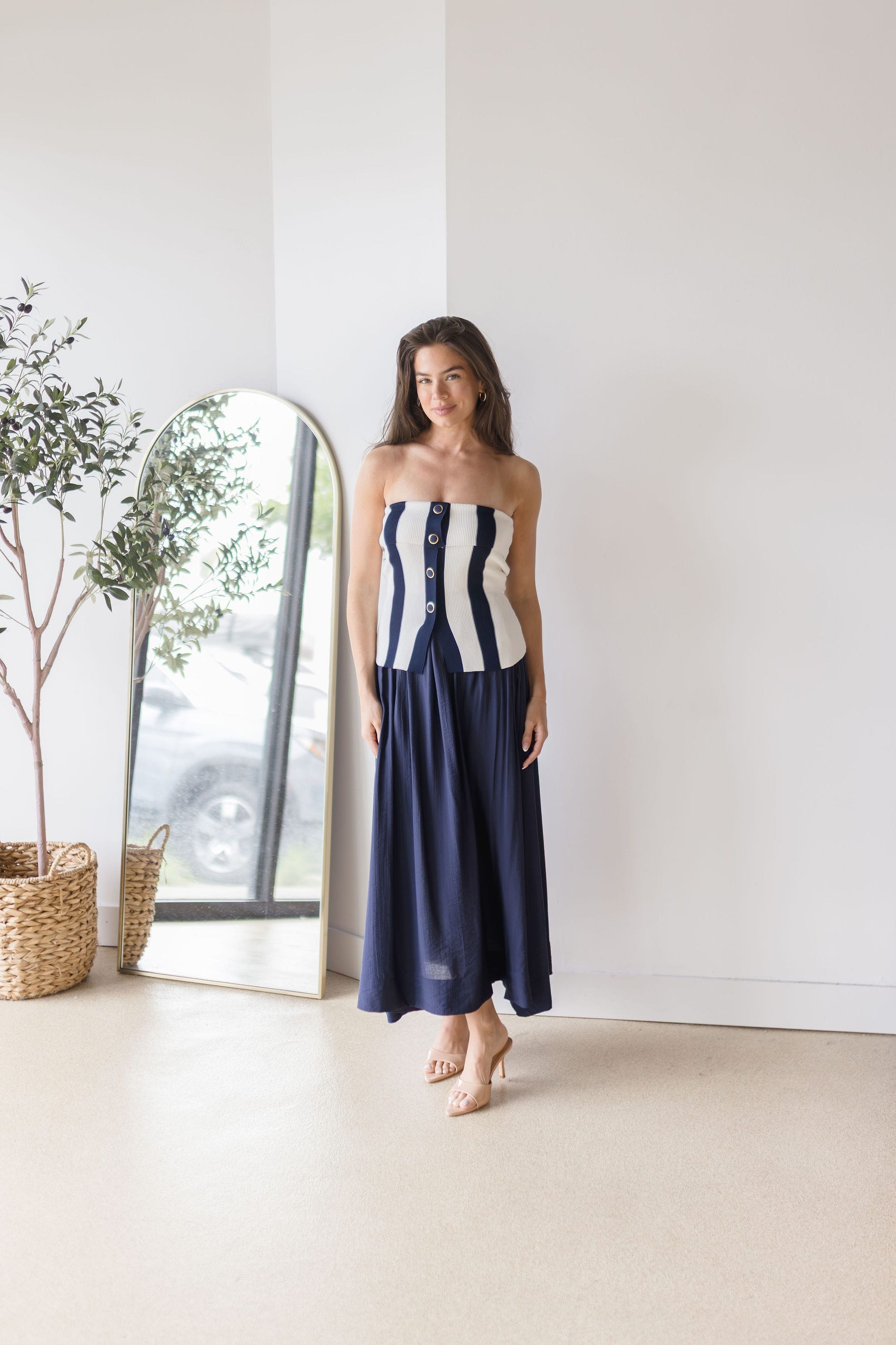 Still Waters Tube Midi Dress
