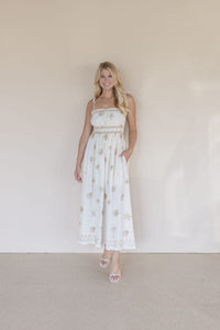Low Tide Embroidered Maxi Dress