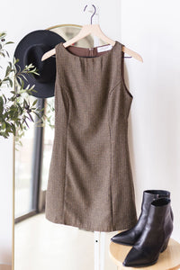 Aiko Houndstooth Mini Dress Aiko Houndstooth Mini Dress