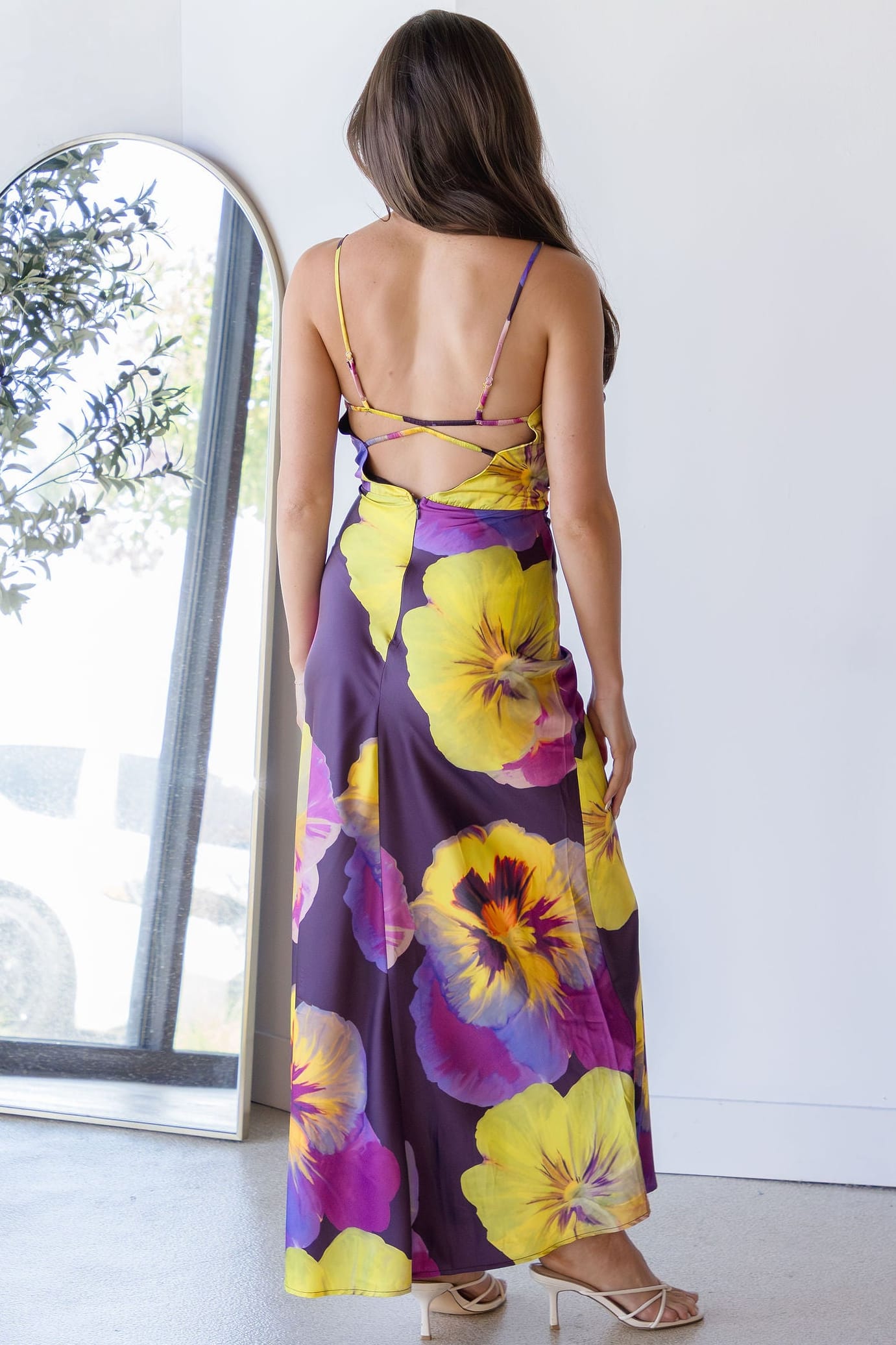 Amora Open Back Maxi Dress
