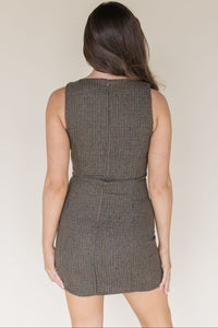 Aiko Houndstooth Mini Dress Aiko Houndstooth Mini Dress