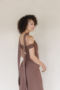 Lindsay Off The Shoulder Dress With Scarf