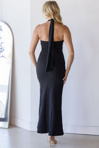 After Hours Structured Bonded Detail Maxi Dress