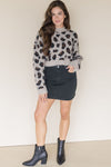 Nala Leopard Cropped Pull Over Nala Leopard Cropped Pull Over
