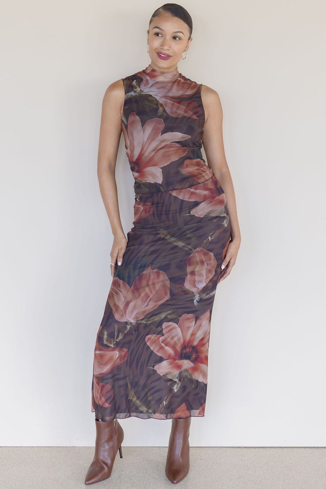 Keaton Mesh Mock Neck Top Keaton Mesh Mock Neck Top