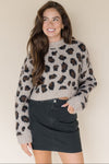 Nala Leopard Cropped Pull Over Nala Leopard Cropped Pull Over