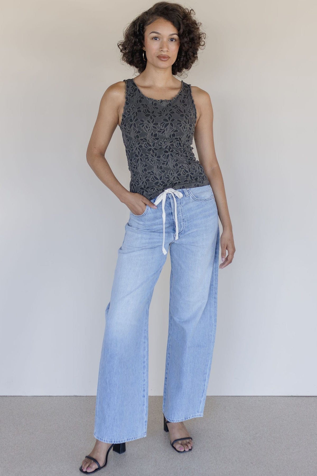 Floral Lettuce Edge Top