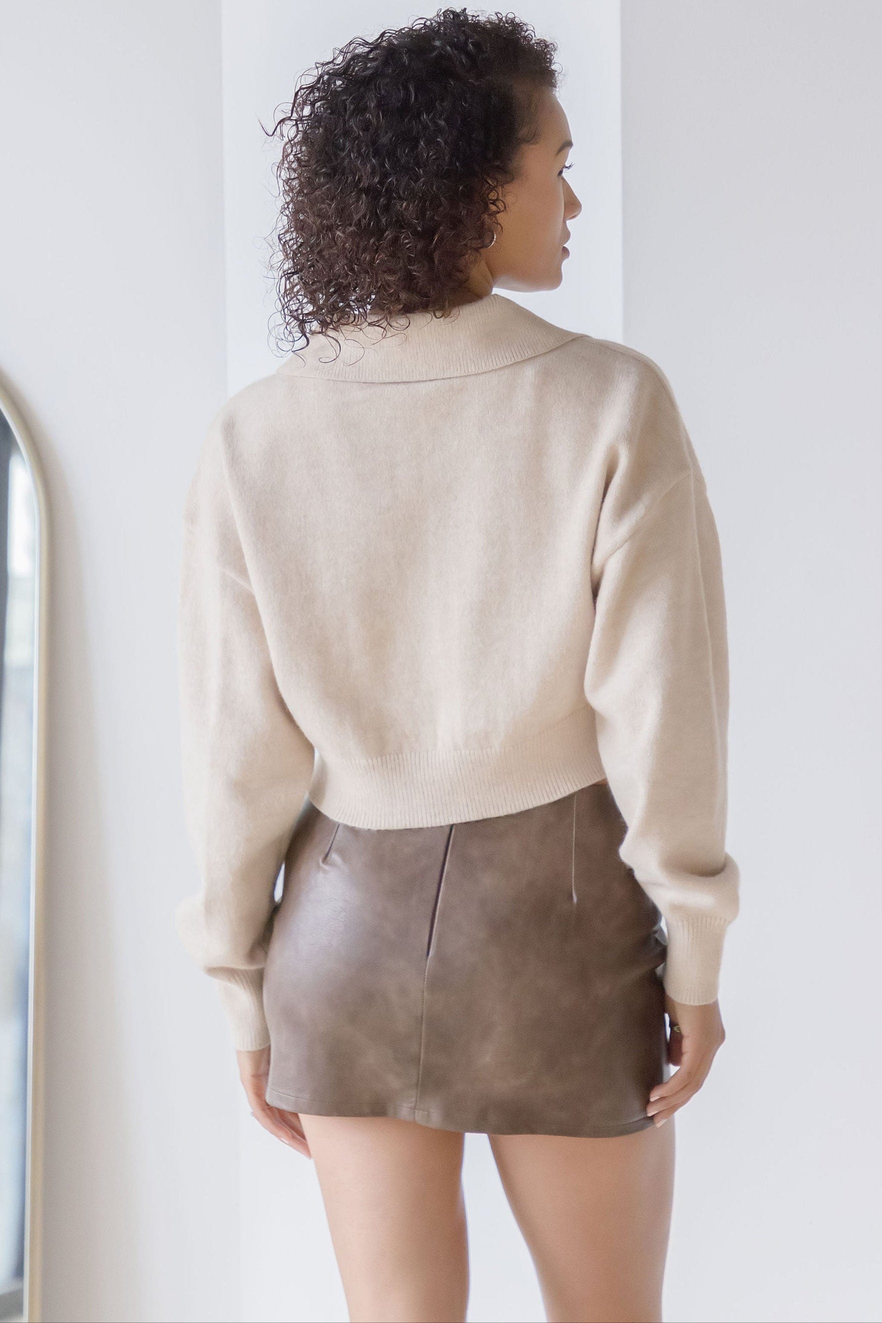 Rhea Collared Knit Sweater Rhea Collared Knit Sweater