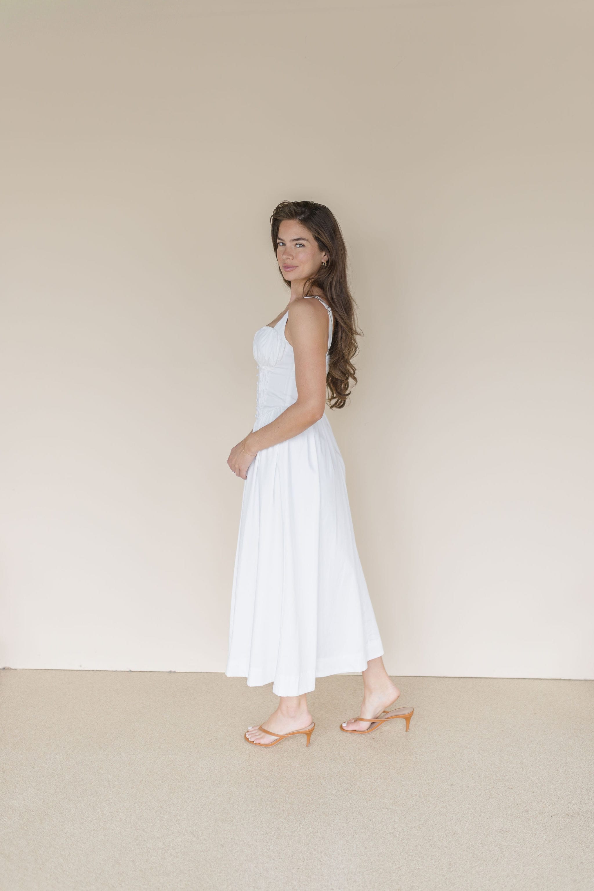 Sunday Morning Corset Midi Dress
