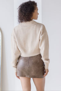 Renegade Buckled Leather Mini Skirt Renegade Buckled Leather Mini Skirt