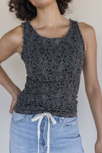 Floral Lettuce Edge Top