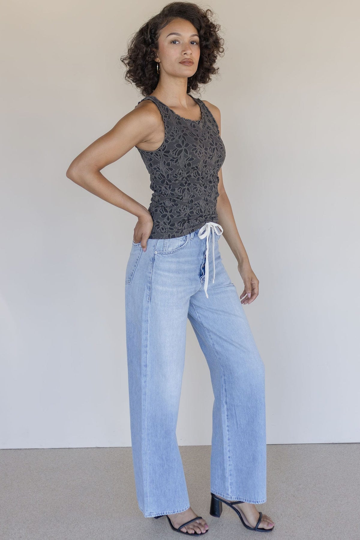 Floral Lettuce Edge Top