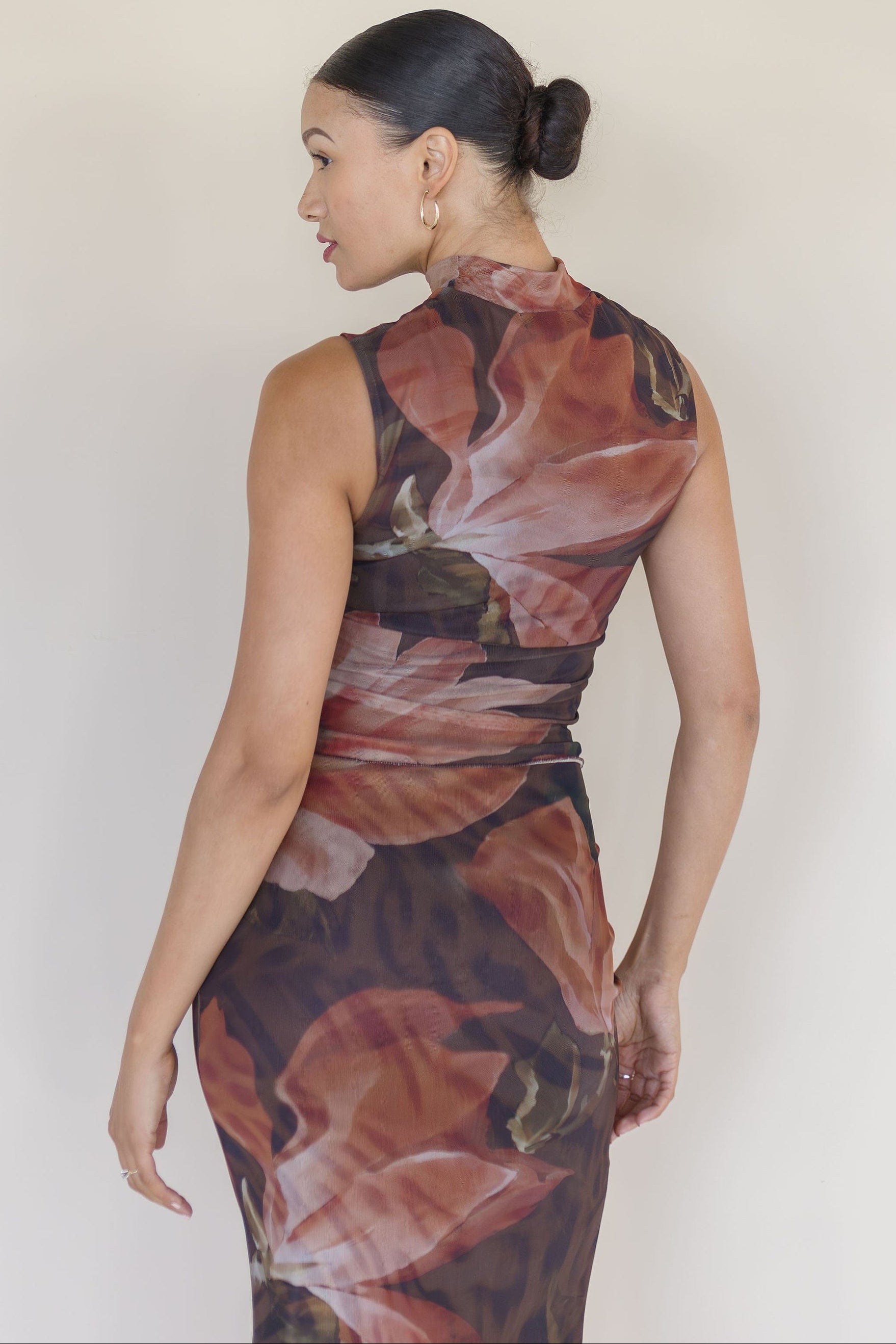 Keaton Mesh Mock Neck Top Keaton Mesh Mock Neck Top