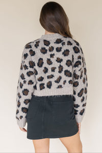 Nala Leopard Cropped Pull Over Nala Leopard Cropped Pull Over