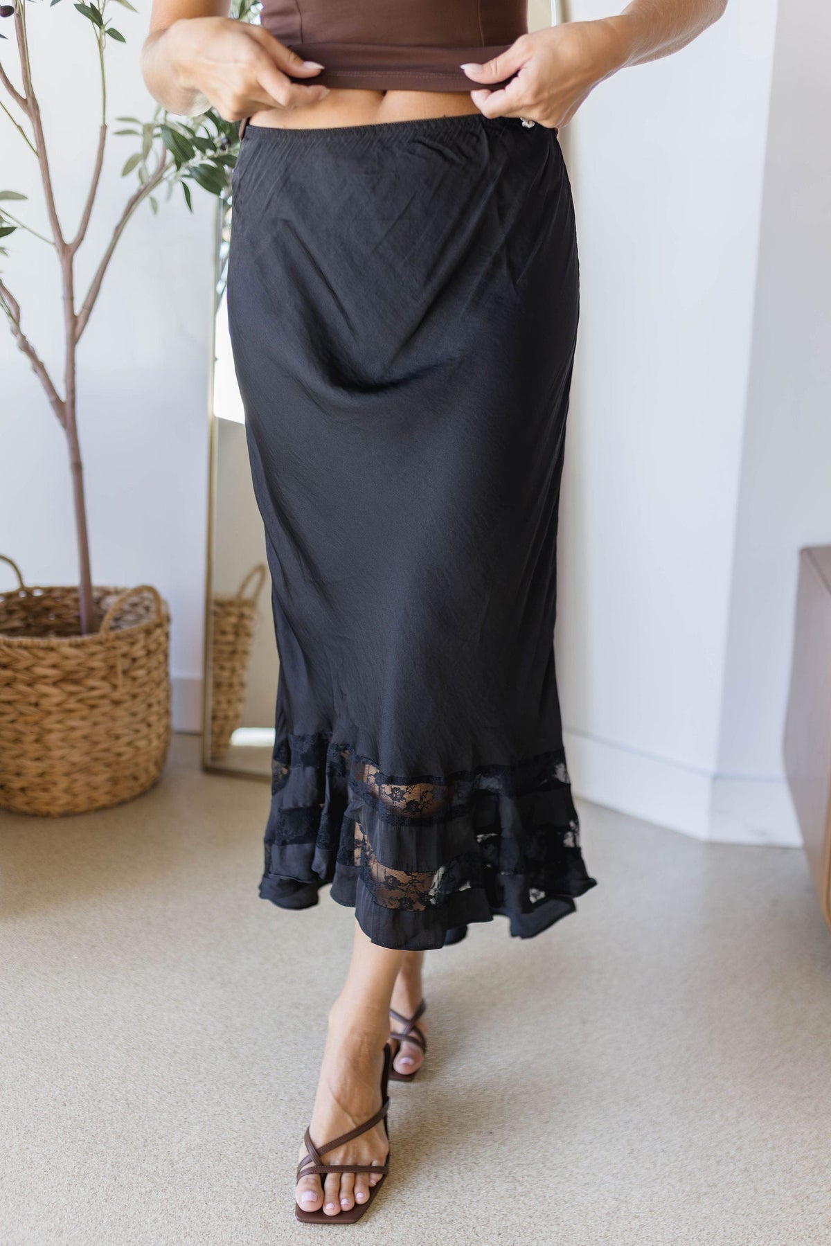 Long Lost Lover Maxi Slip Skirt
