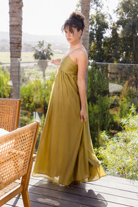 Calista Ruched Maxi Dress