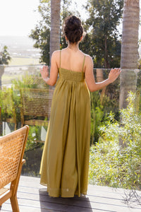 Calista Ruched Maxi Dress