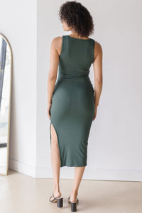 Celine Square Neck Knit Dress