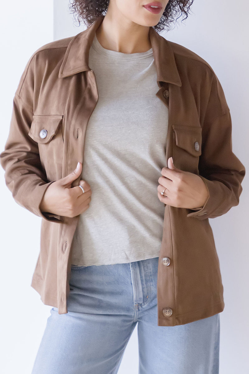 Alex Suede Shirt Jacket Alex Suede Shirt Jacket