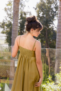 Calista Ruched Maxi Dress
