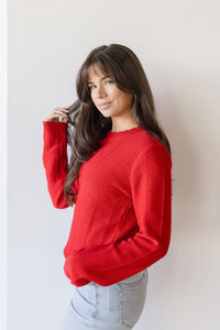 Cherry On Top Pointelle Knit Sweater