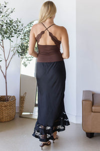 Long Lost Lover Maxi Slip Skirt