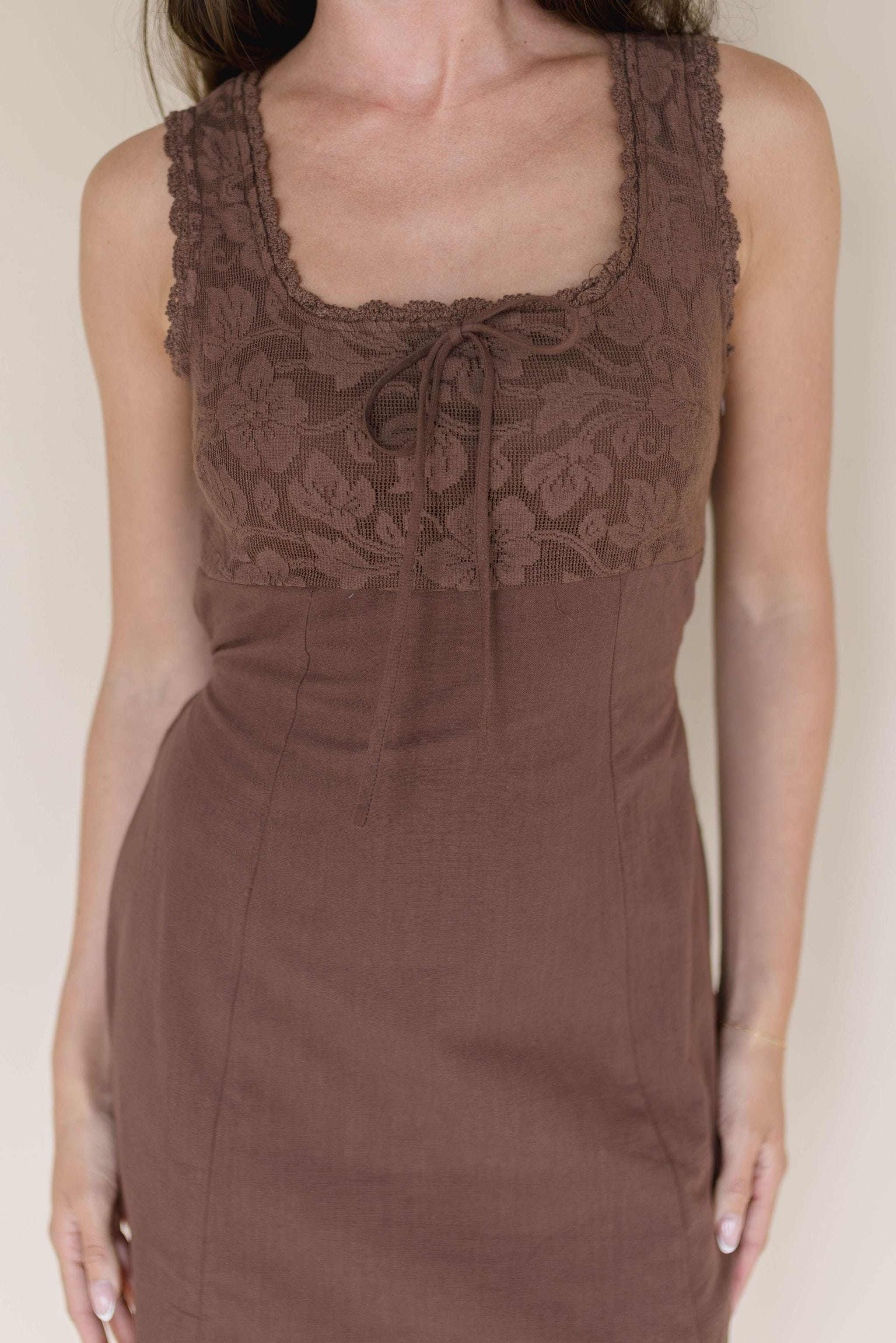 Aniya Floral Stitched Mini Dress