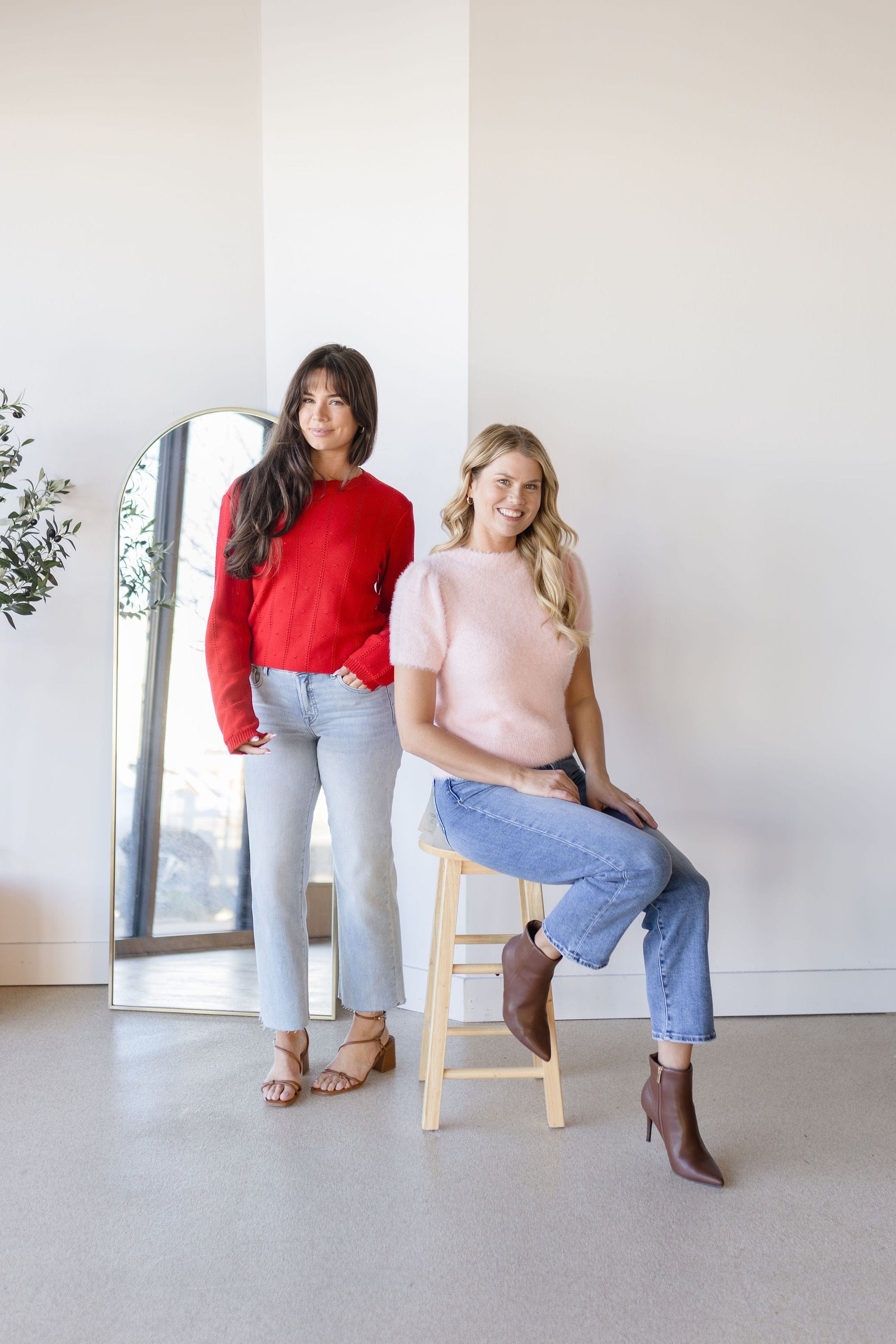 Cherry On Top Pointelle Knit Sweater