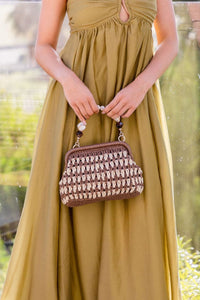 Havana Crochet Straw Handbag