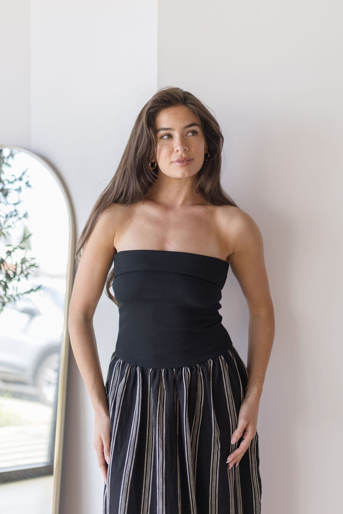MAXINE Celeste Linen Mix Tube Top Midi Dress | Wild Dove Boutique MAXINE Celeste Linen Mix Tube Top Midi Dress | Wild Dove Boutique