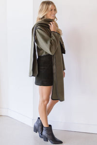 Ellery Button Leather Trim Detail Jacket Ellery Button Leather Trim Detail Jacket