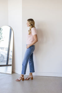 Love Bug Fuzzy Short Sleeve Sweater