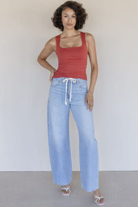 Clean Lines Square Neck Shirred Brami
