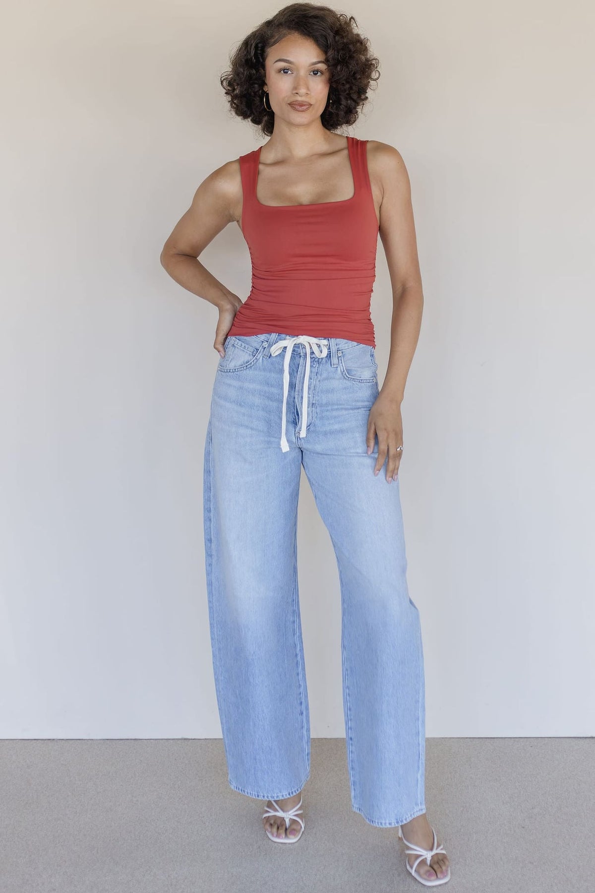 Clean Lines Square Neck Shirred Brami