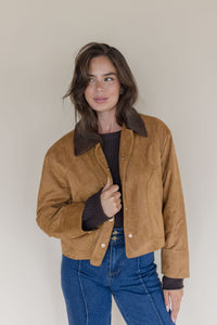 Contrast Collar Jacket